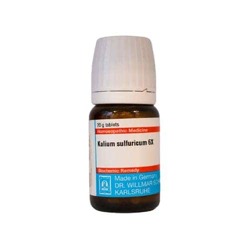 Schwabe Kalium Sulphuricum 6x 20gms (eczema, Dandruff)