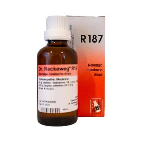 Reckeweg Neuralgic Headache 187 Drops 50ml (occipital Neuralgia, Shock-like Pain)