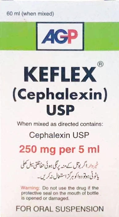 Keflex 250mg 60ml Suspension