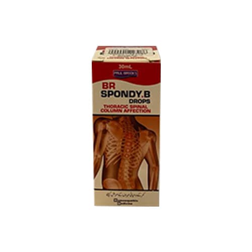 Paul Brooks Spondy B Drop 30ml (spondylitis In Back,inflammation In Your Spinal Bones)